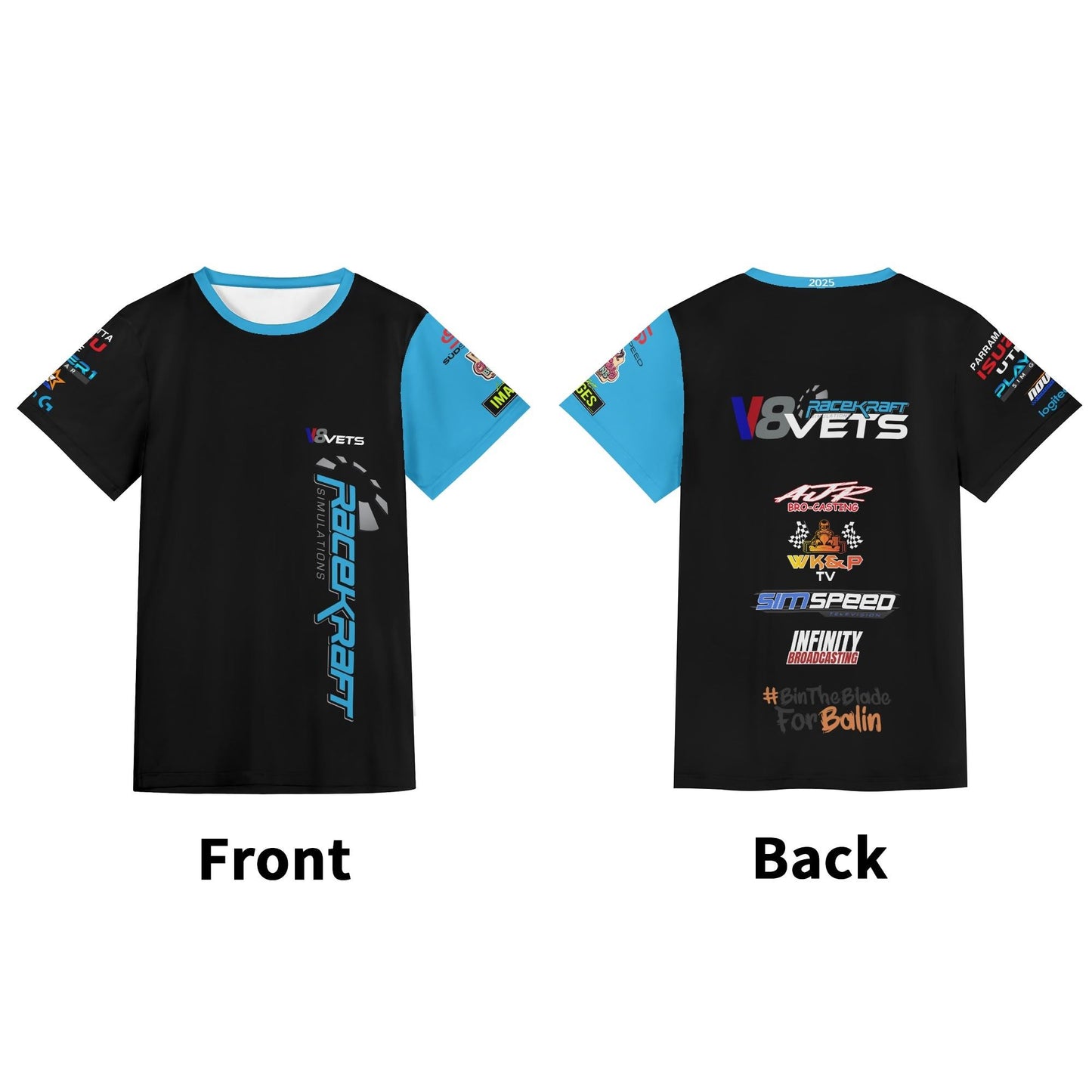 V8 Vets - Unisex Short Sleeve 'Logo' Shirt.