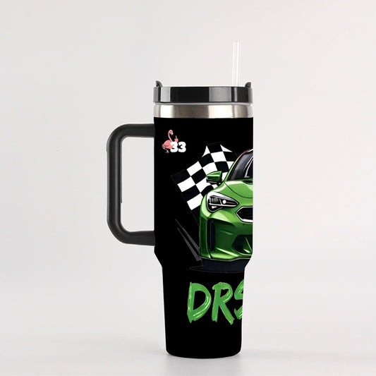 DRS Racing official 40oz 1.2L trackside hydrator with handle and straw
