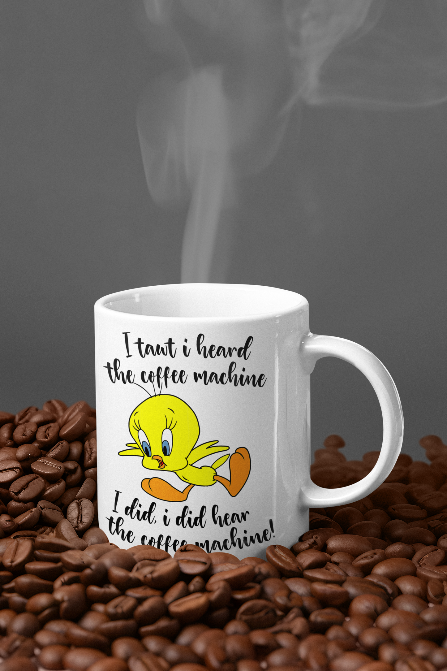 Mug - Tweety Bird Coffee Mug, Cute Cartoon Design, Fun Gift for Bird Lovers, Unique Kitchen Decor, Ideal for Home & Office