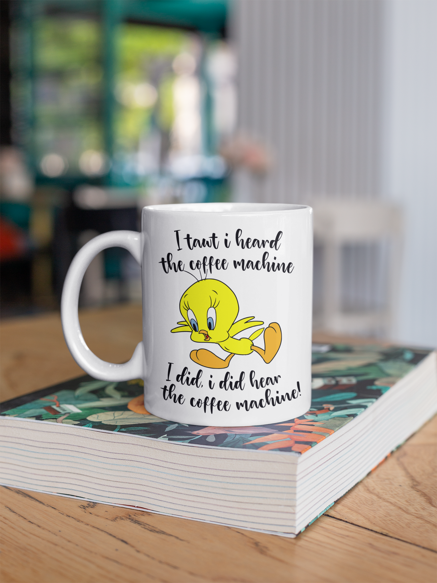 Mug - Tweety Bird Coffee Mug, Cute Cartoon Design, Fun Gift for Bird Lovers, Unique Kitchen Decor, Ideal for Home & Office