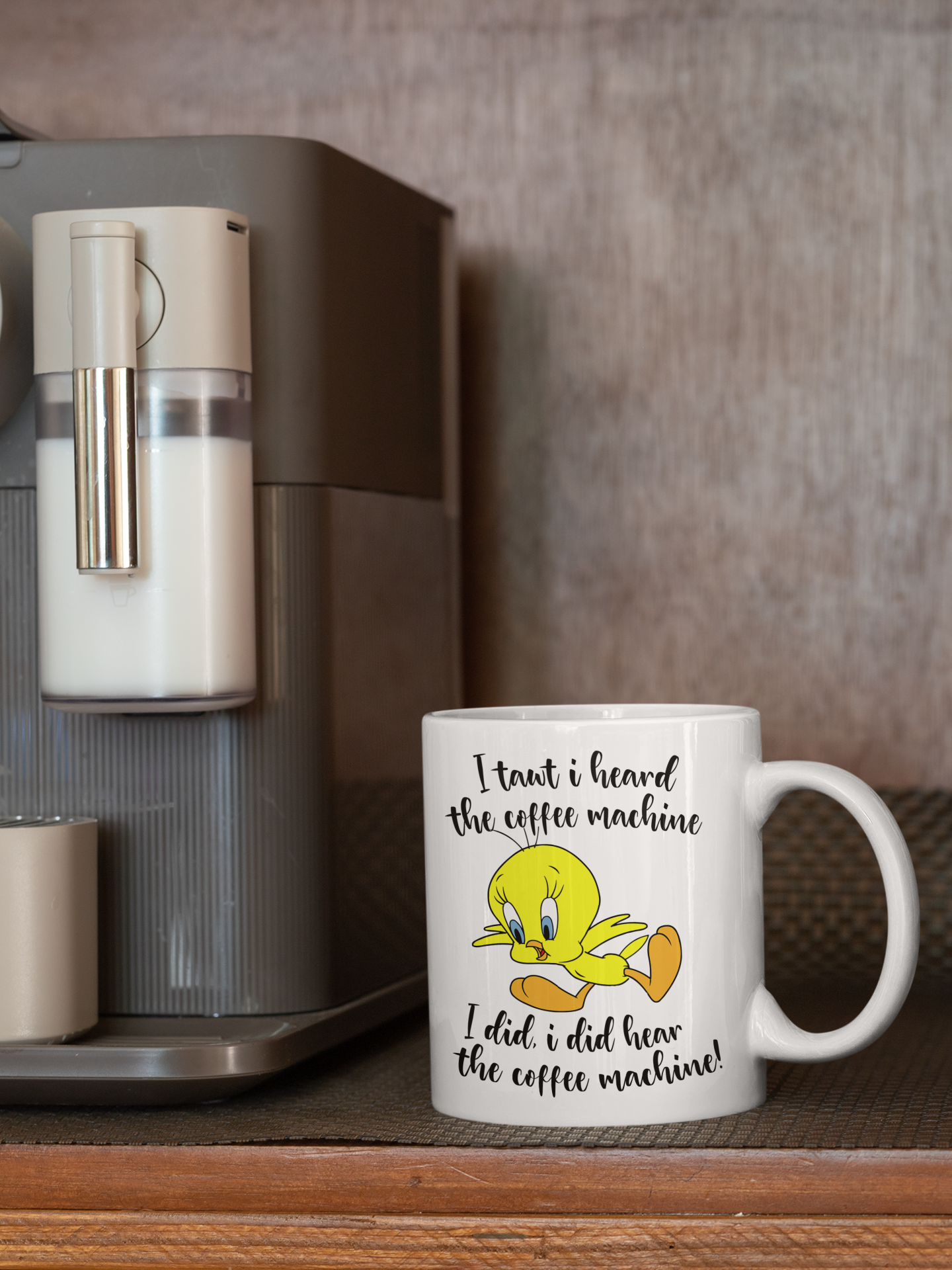 Mug - Tweety Bird Coffee Mug, Cute Cartoon Design, Fun Gift for Bird Lovers, Unique Kitchen Decor, Ideal for Home & Office